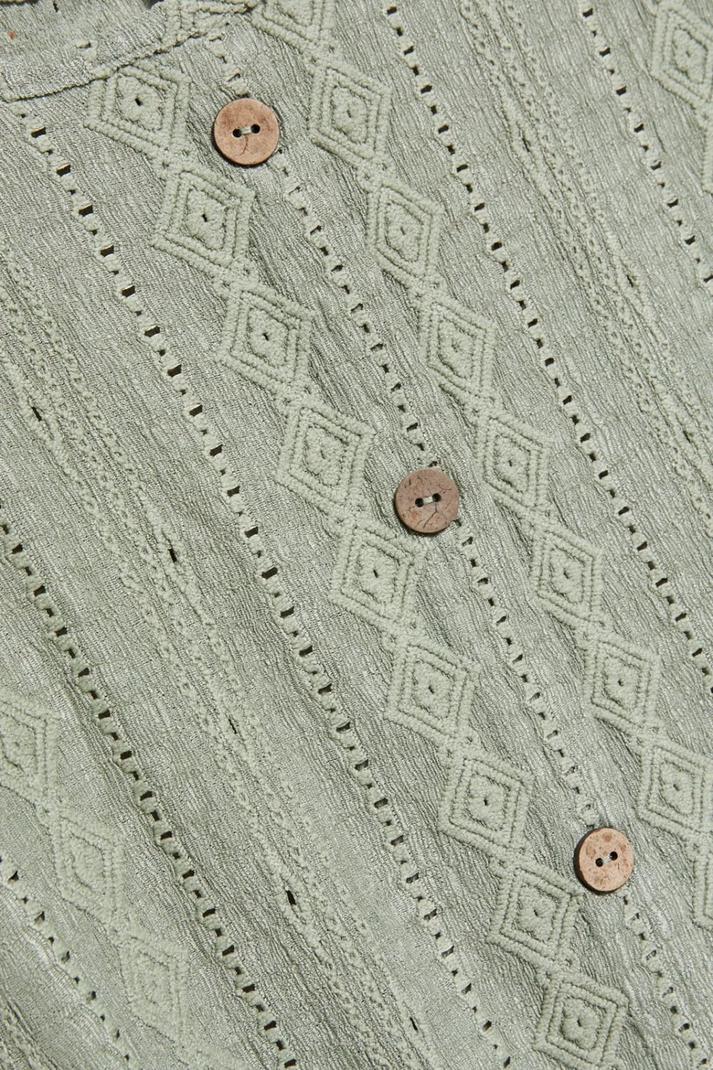 Marisse Olive Button Top