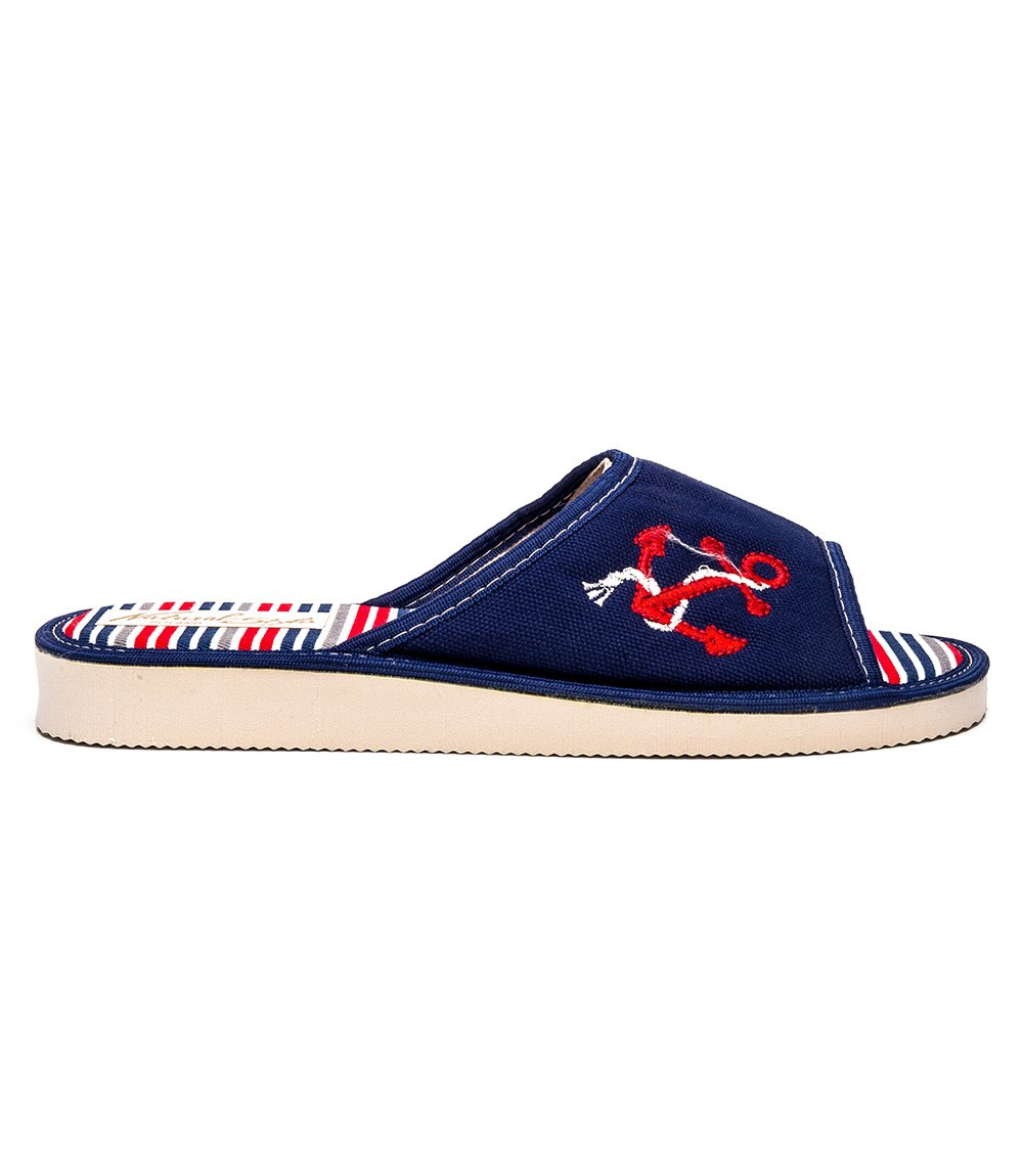 Dámske papuče Natural Style NS-095 Navy Stripes