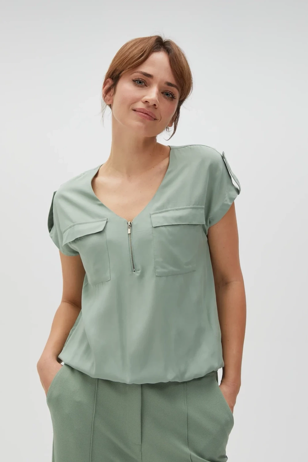 Marisse Women&#039;s Shirt L-Ko-4606 Olive