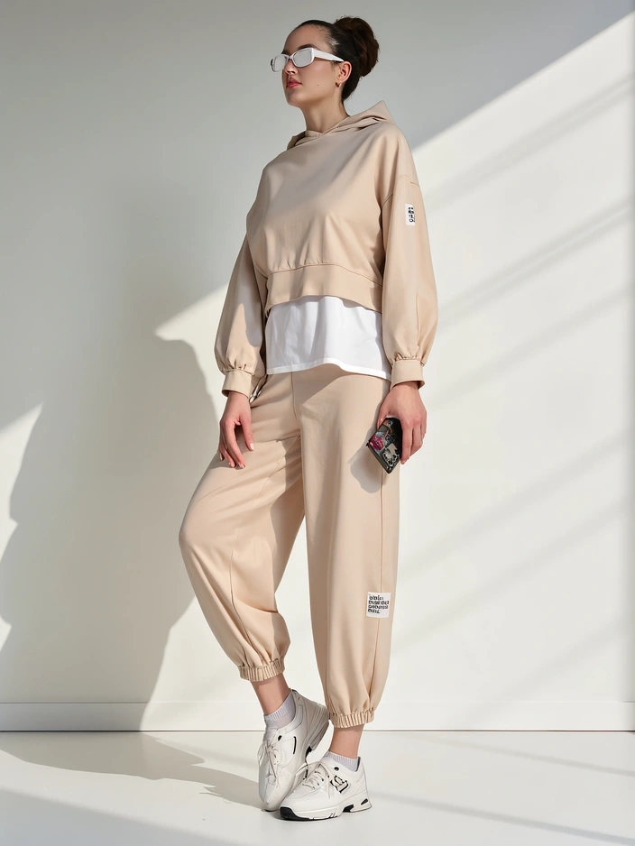 Resti Women's cotton set with a shirt insert