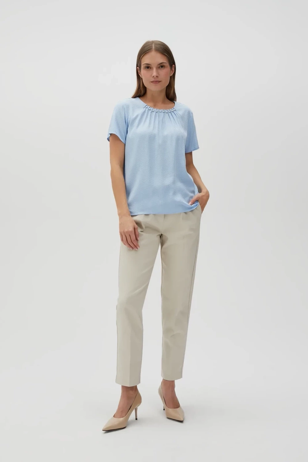 Marisse Women&#039;s Shirt L-Ko-4616 L.Blue