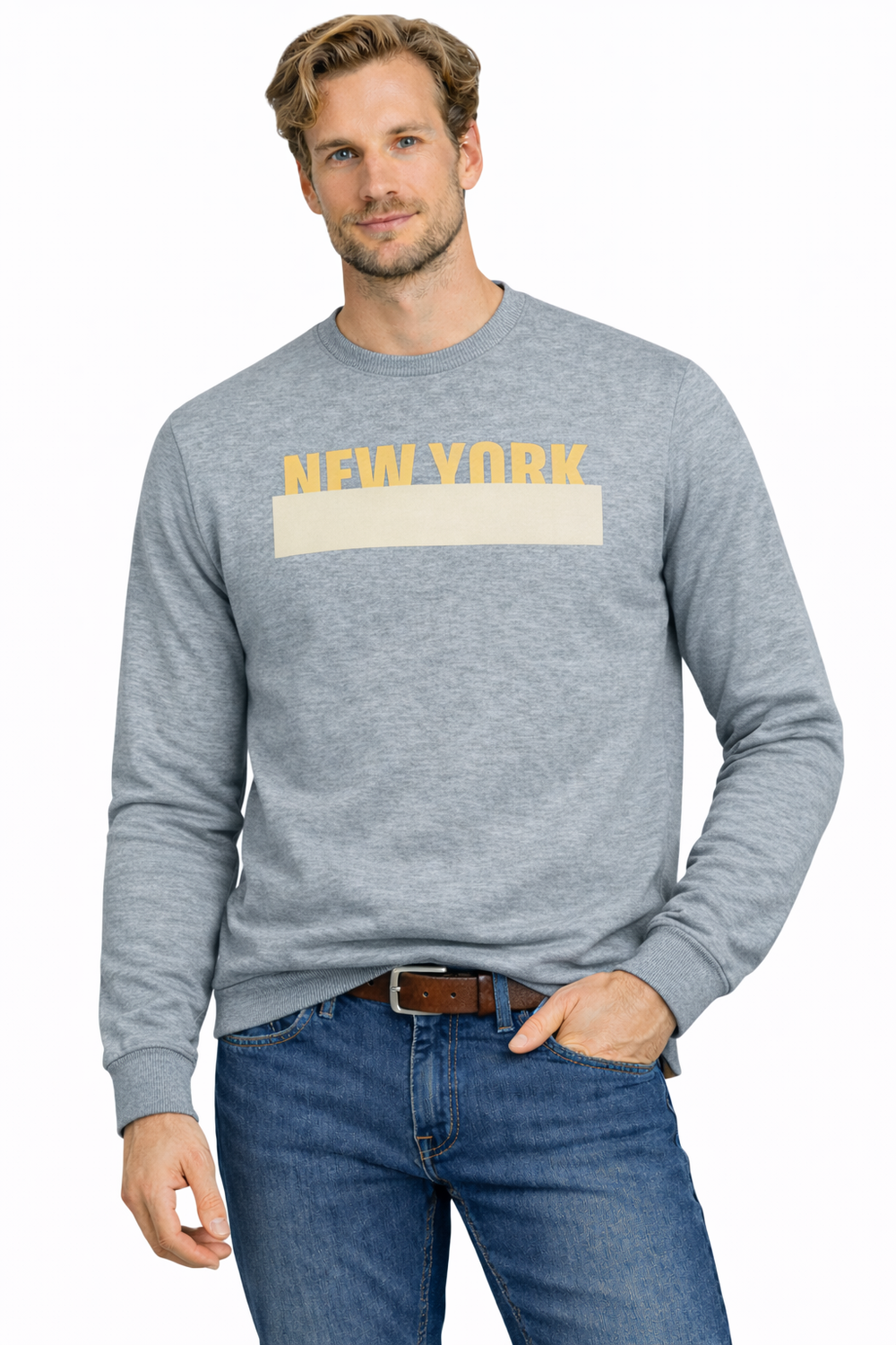 Мъжки суитшърт Jumper 202176 сив