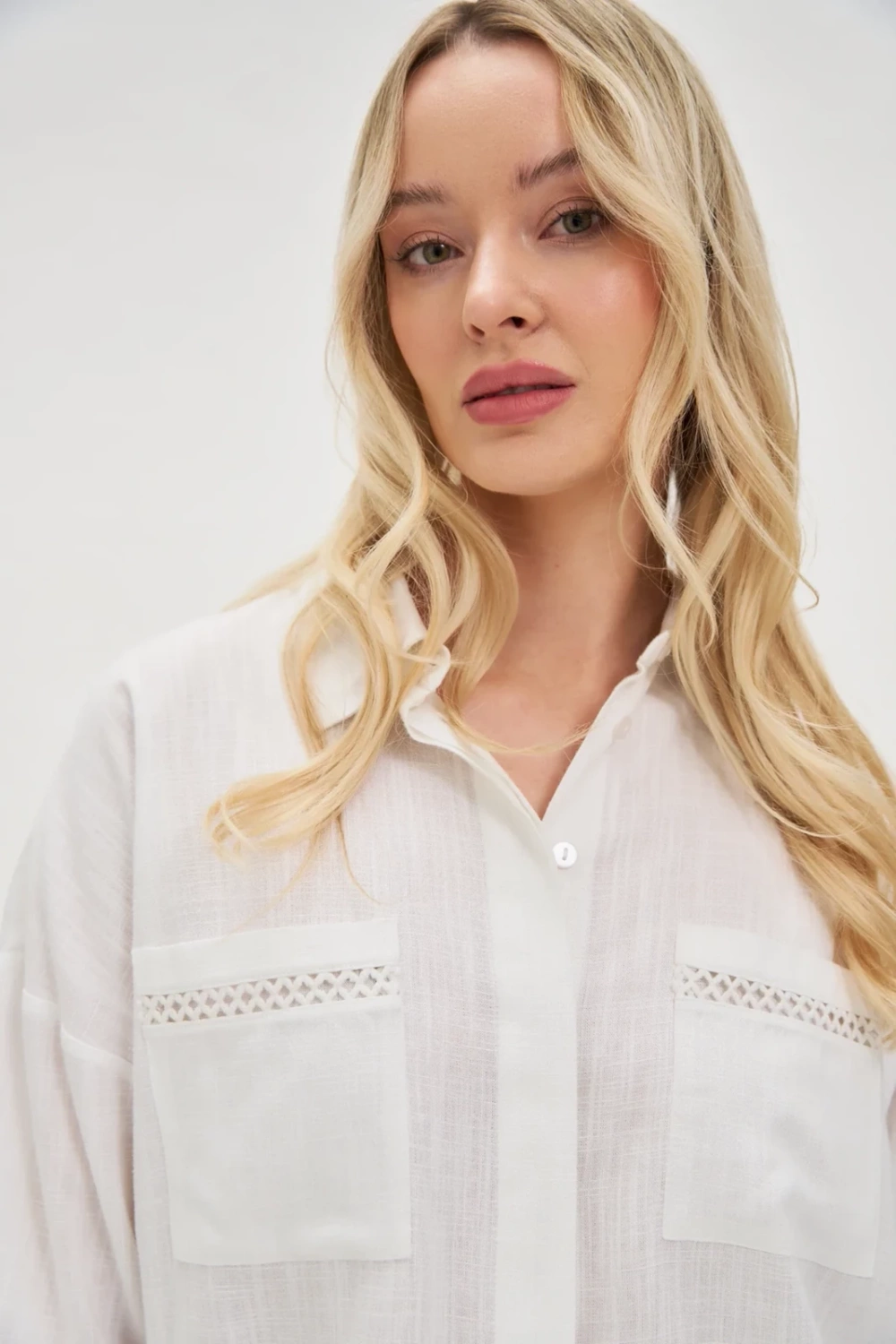 Marisse Short White Shirt