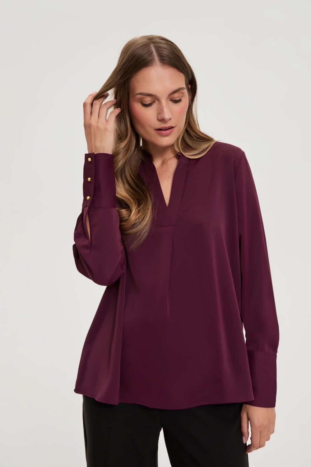 Marisse WOMEN&#039;S SHIRT Z-KO-4819 BURGUNDY