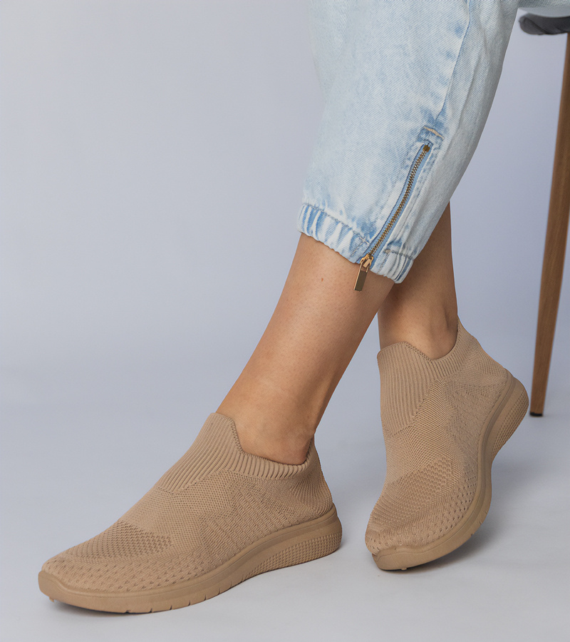 Gemre Adidași sport bej cu guler șosetă Kreta