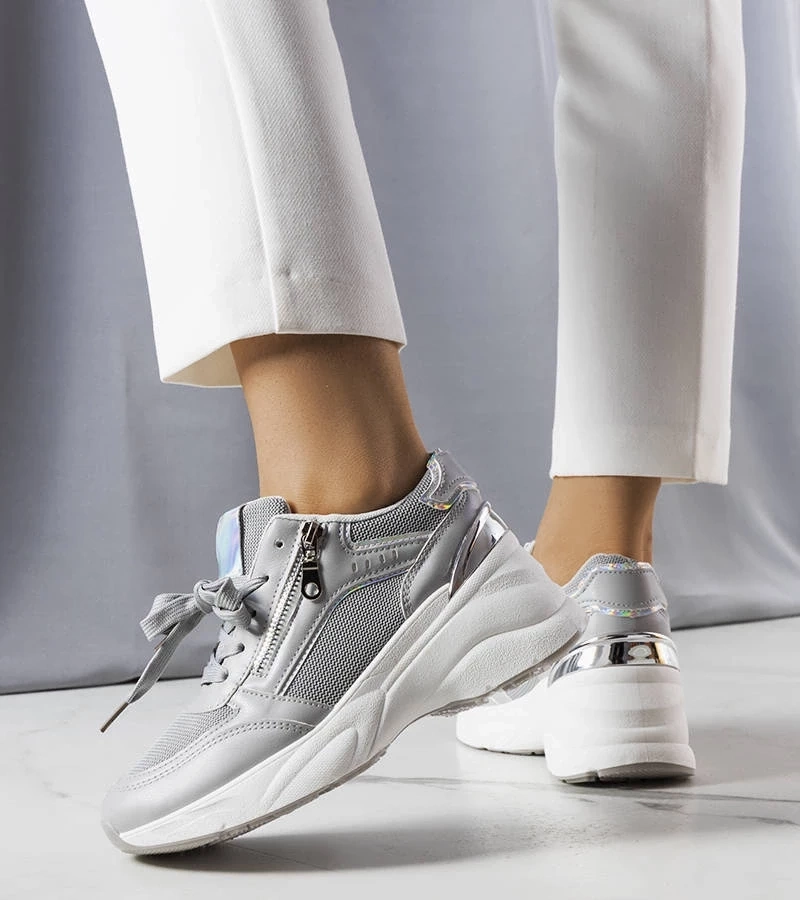 Gemre Adidași cu platformă gri Stacey