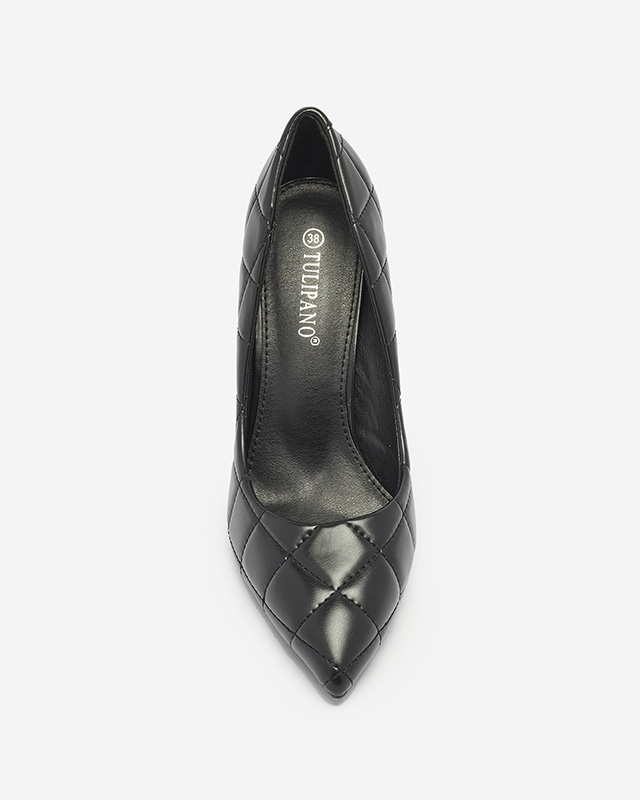 Resti Women&#039;s quilted pumps in black color Duclisa- Footwear