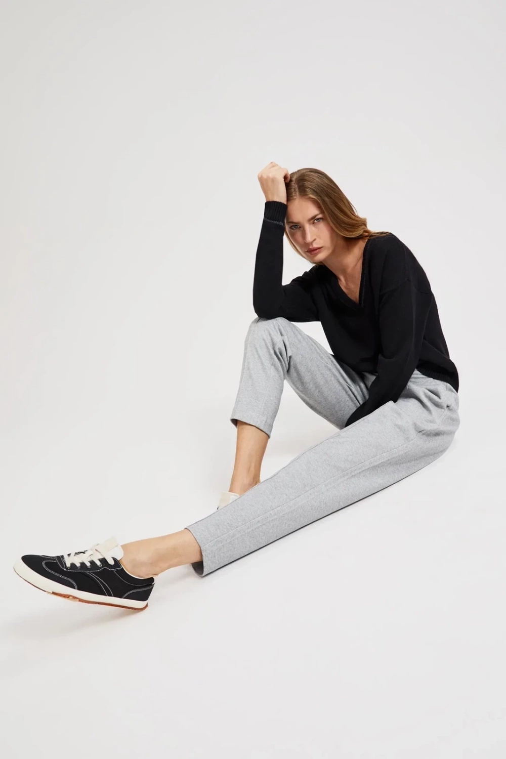 Marisse Women's Trousers Z-Sp-4501 Grey Mel