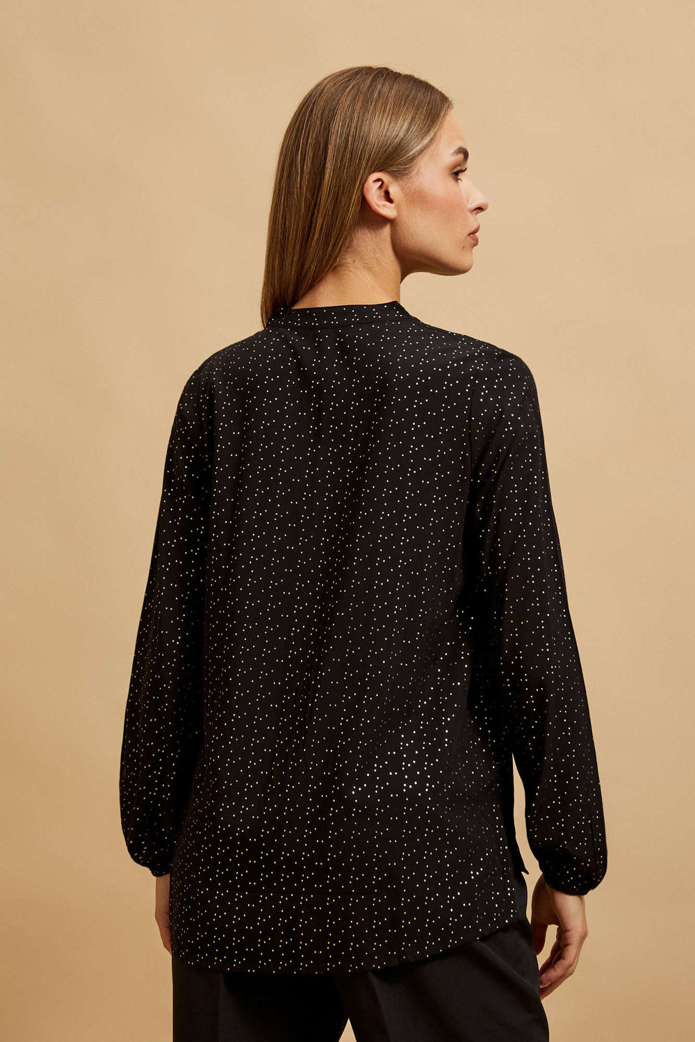Marisse Black V-Neck Shirt