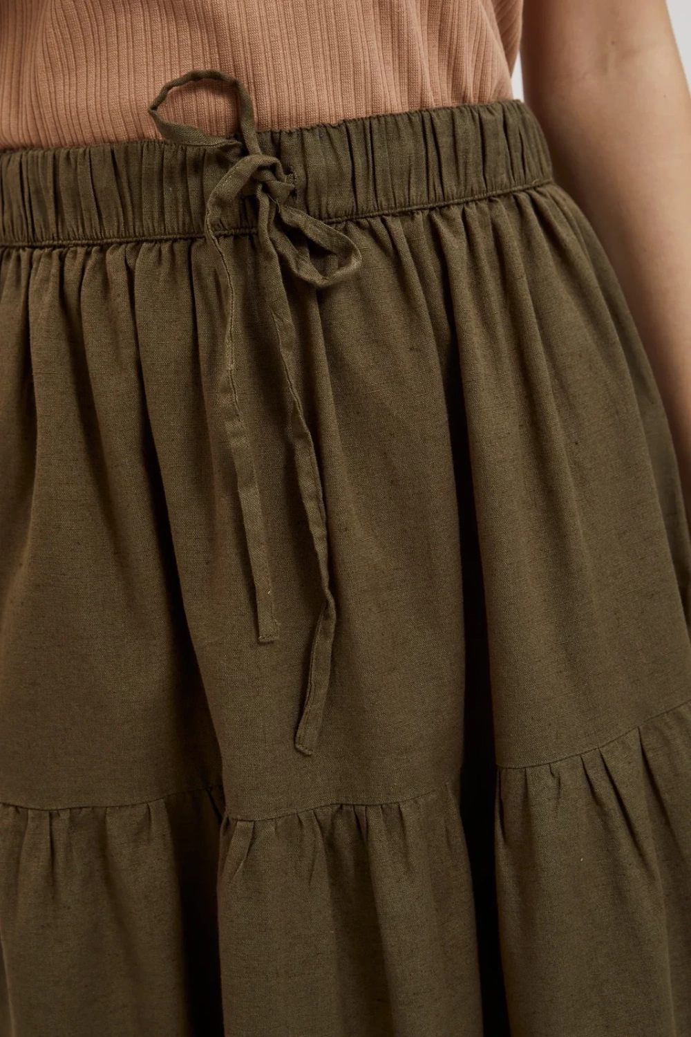 Marisse Women&#039;s Skirt L-Sc-4318 D.Olive