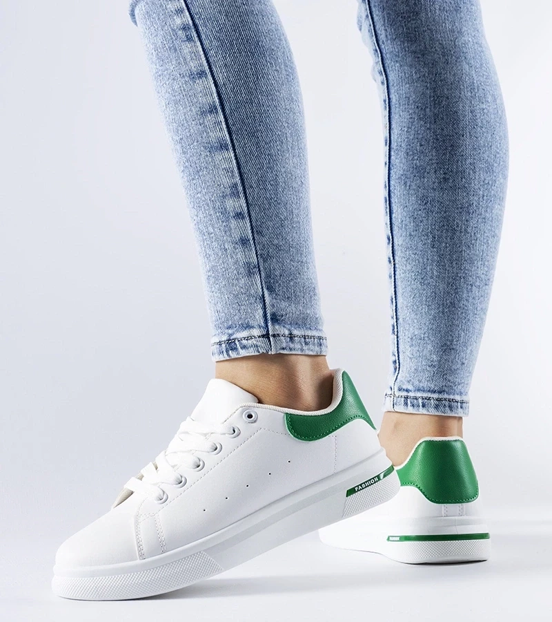 Gemre Sneakersi alb-verzi Leland