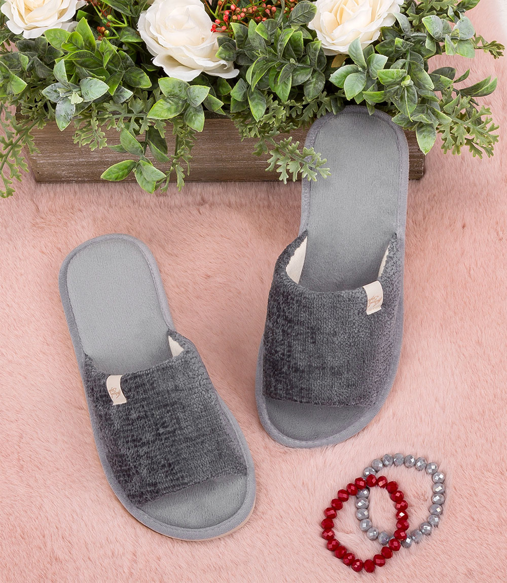 Дамски чехли Natural Style NS-075 сиви