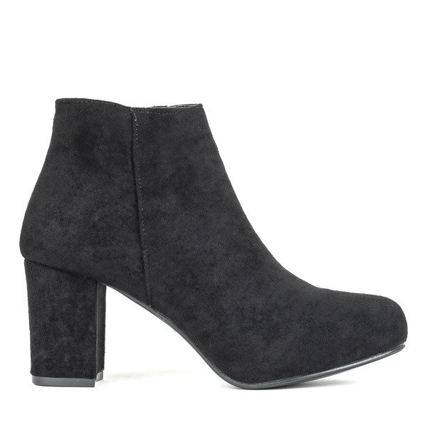 Resti Black ankle boots on a higher post Soleah - Footwear