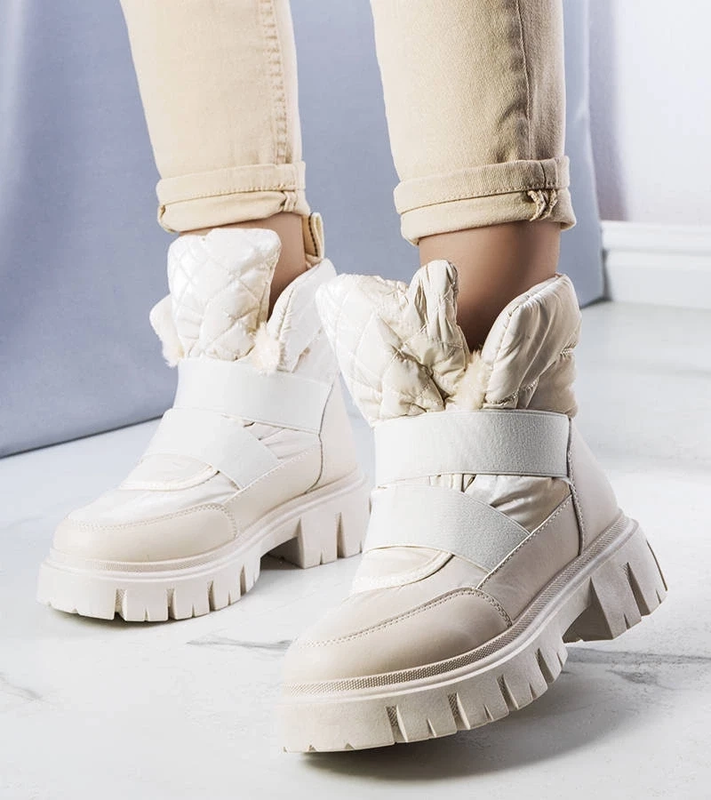 Gemre Bej izolat izolat slip-on Francisco cizme de zăpadă