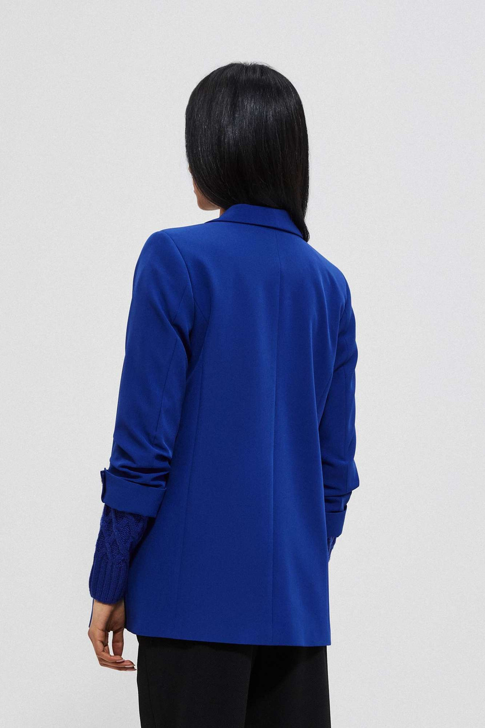 Women&#039;s jacket with ruffle sleeves