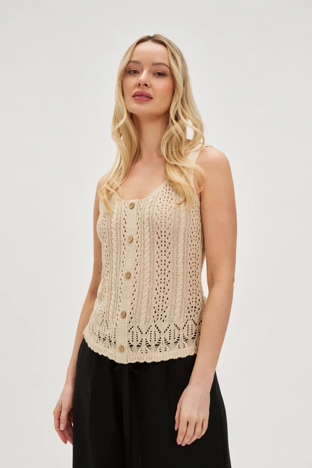 Marisse Women's T-Shirt L-Ts-4730 L.Beige