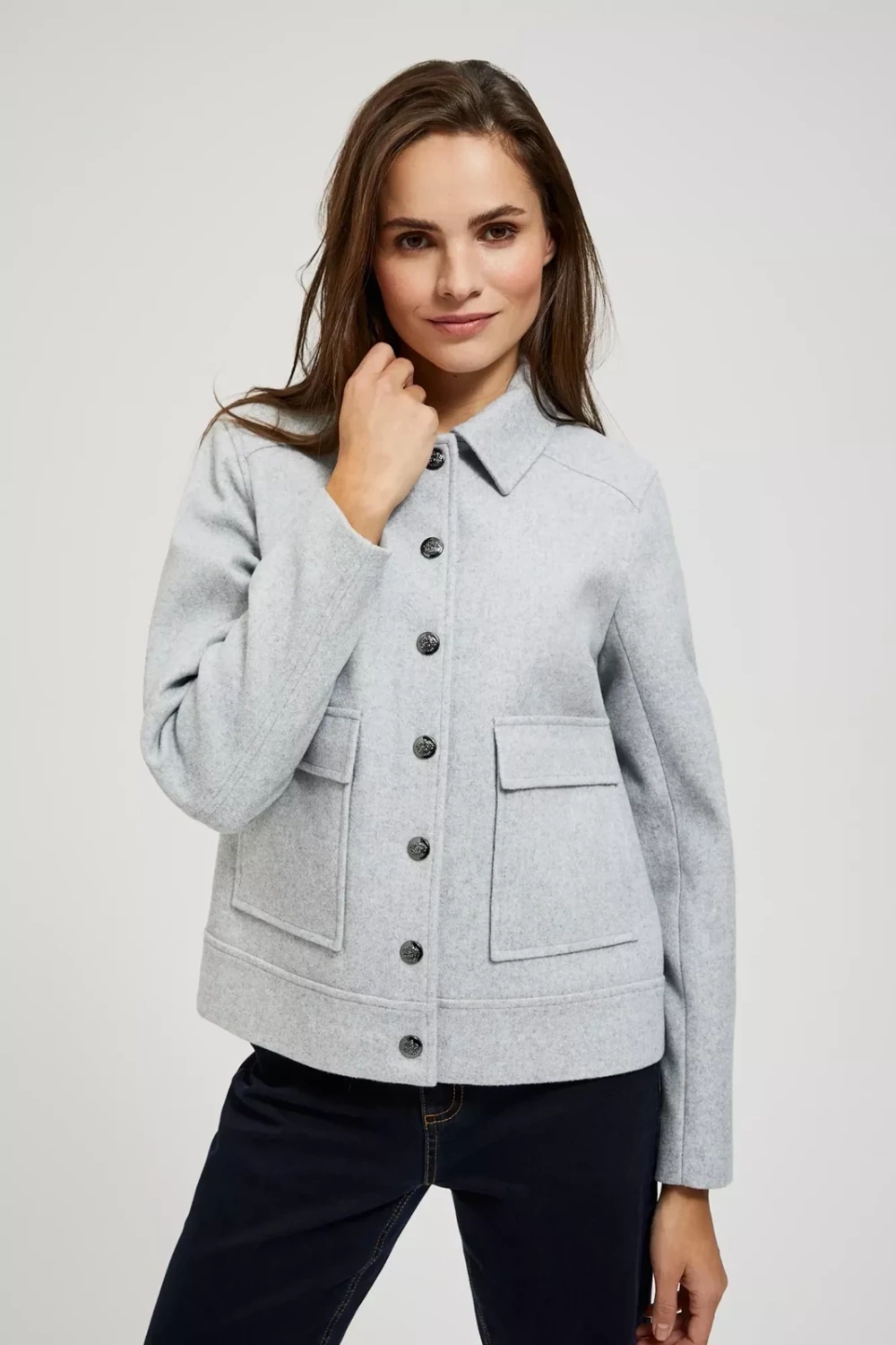 Marisse Women's Jacket L-Ku-4302 Grey