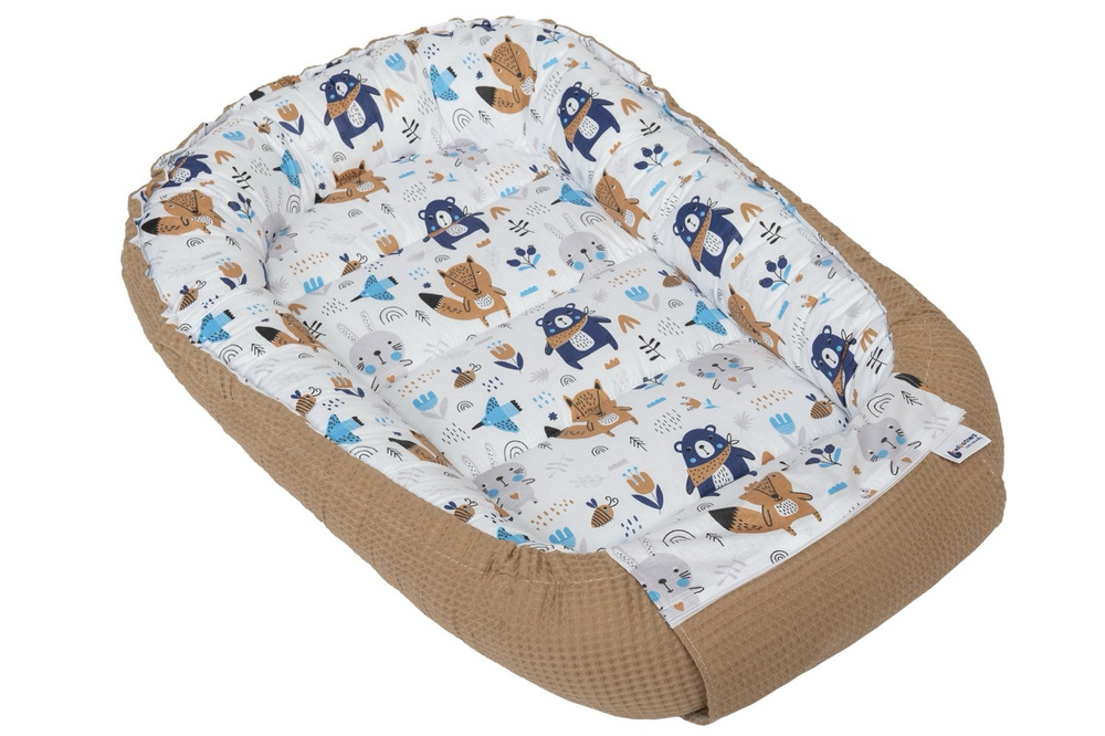 Medi Partners Baby cocoon/nest – Waffle – Boho + brown Waffle