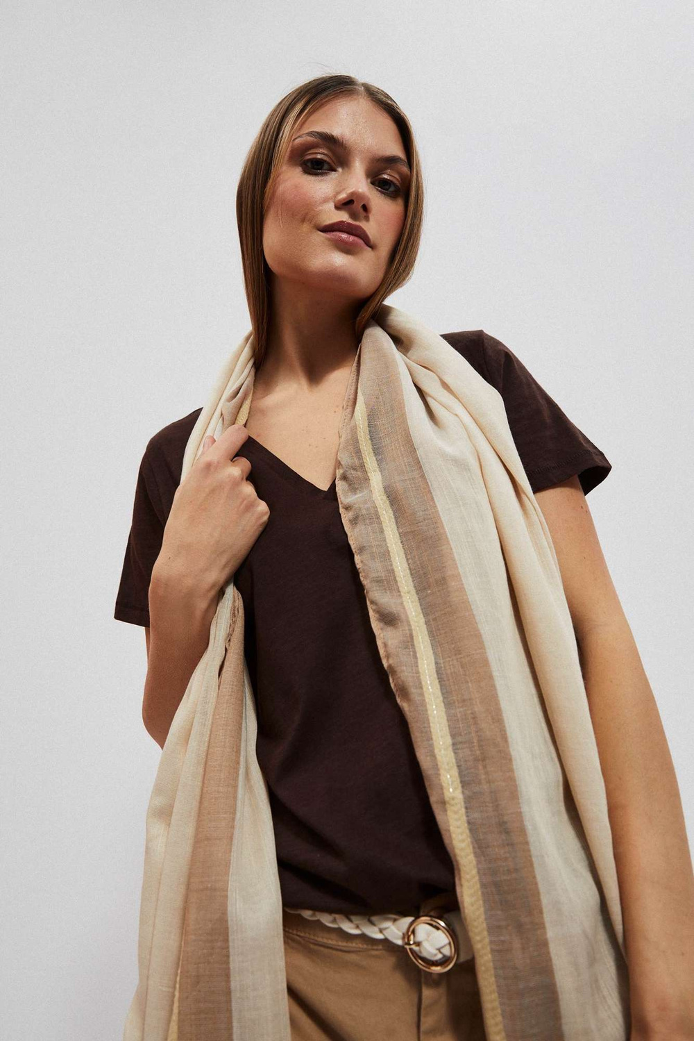 Marisse Women's Scarf L-Sz-4008 Brown