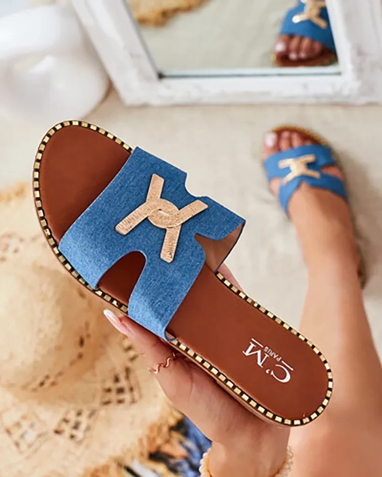 Дамски джапанки Resti Royalfashion с плоска подметка