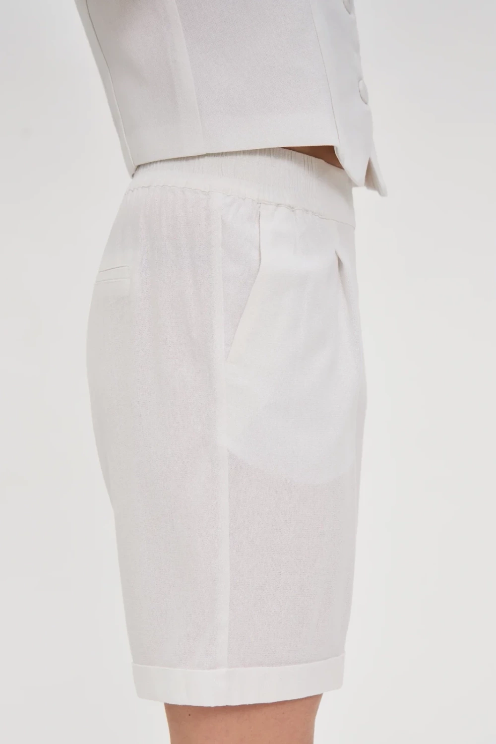 Marisse White Shorts