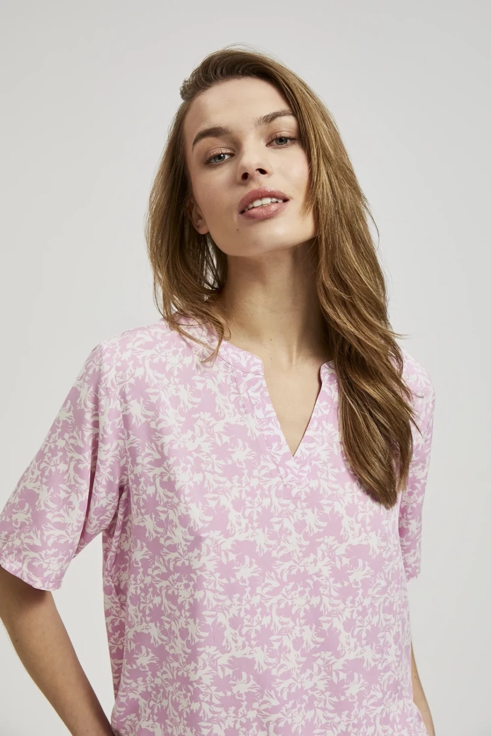 Women's shirt MOODO - dark pink