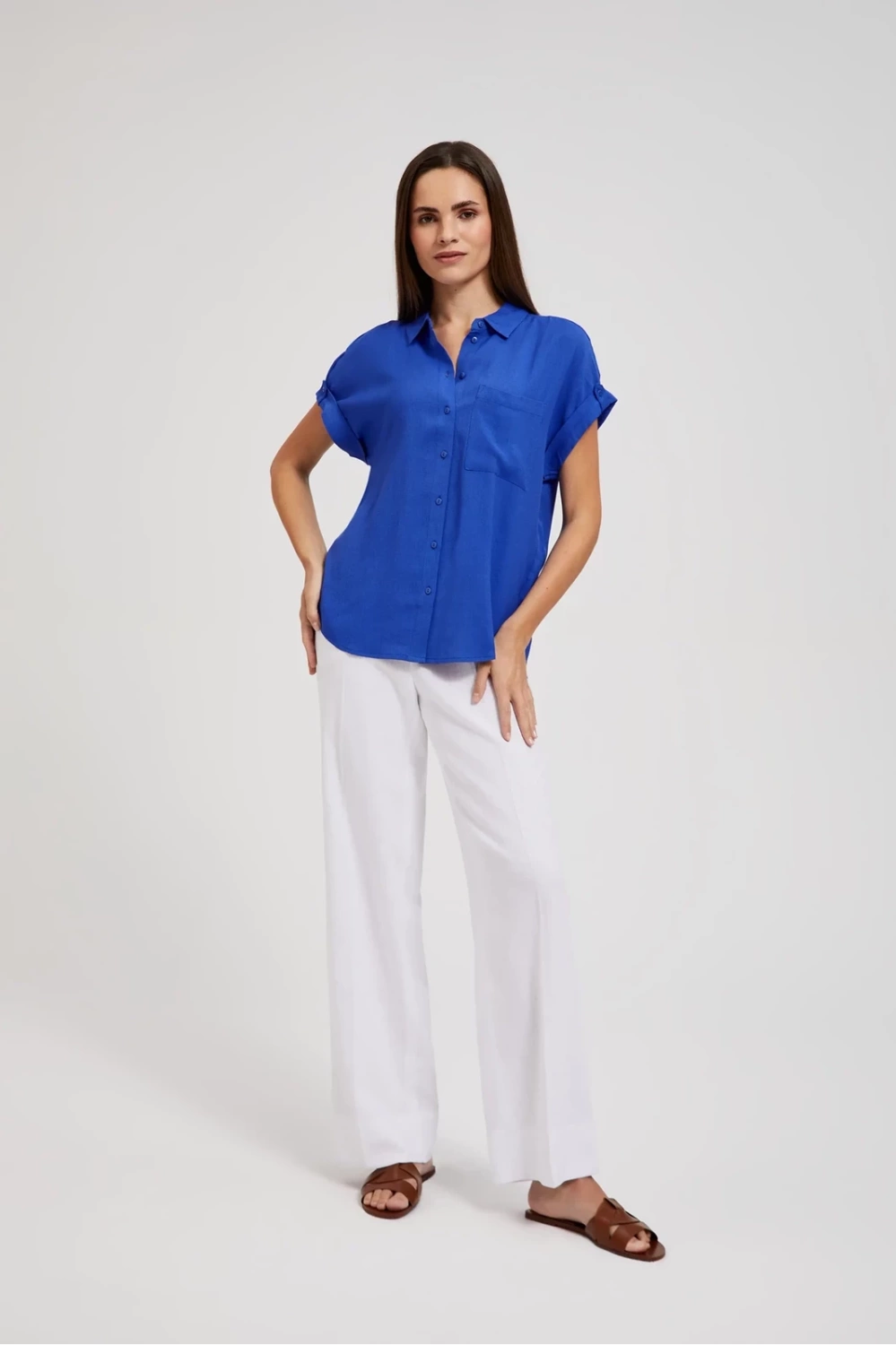 Marisse Women&#039;s Shirt L-Ko-4346 L.Navy