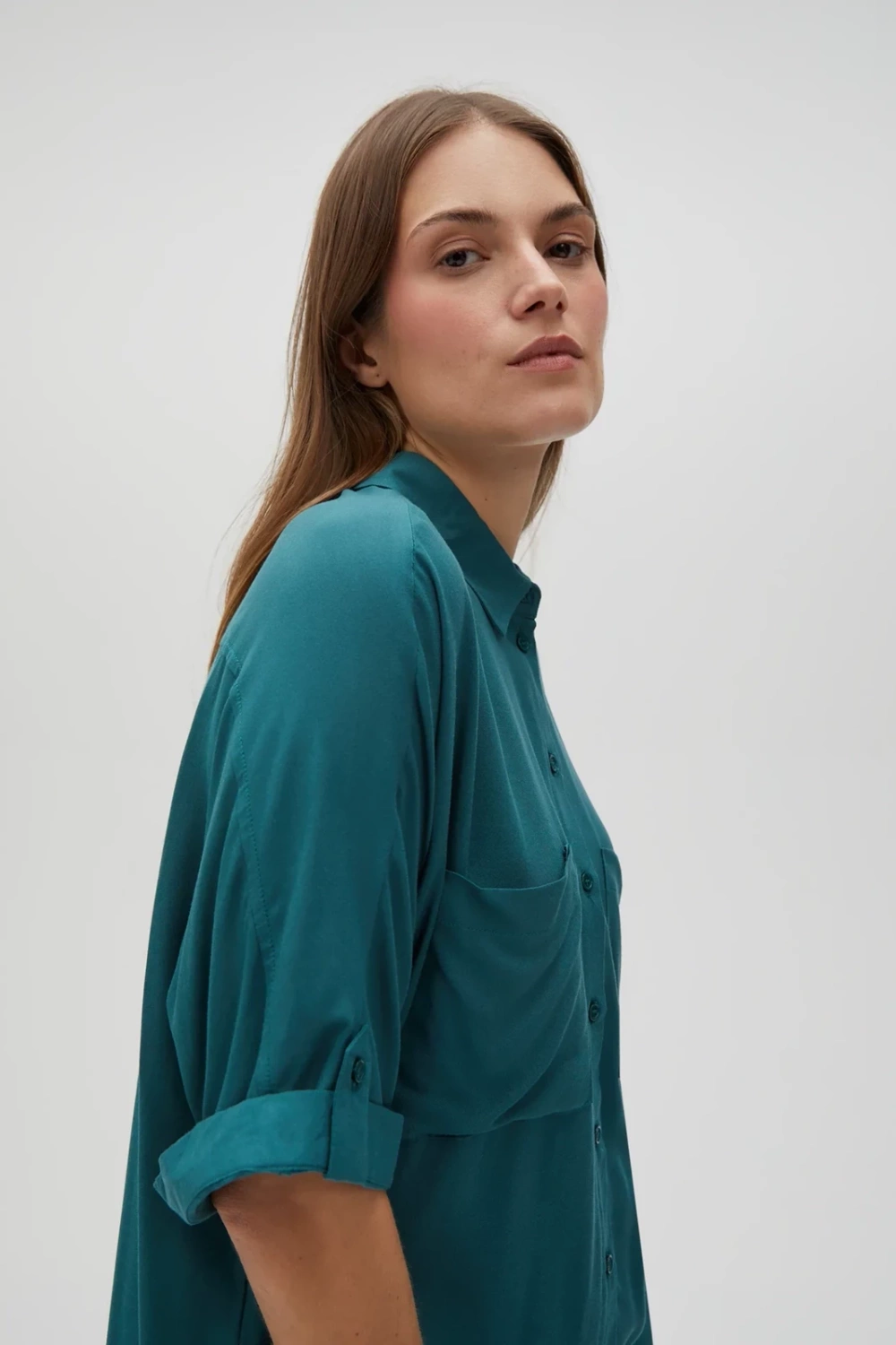 Marisse Women&#039;s Shirt L-Ko-4624 D.Green