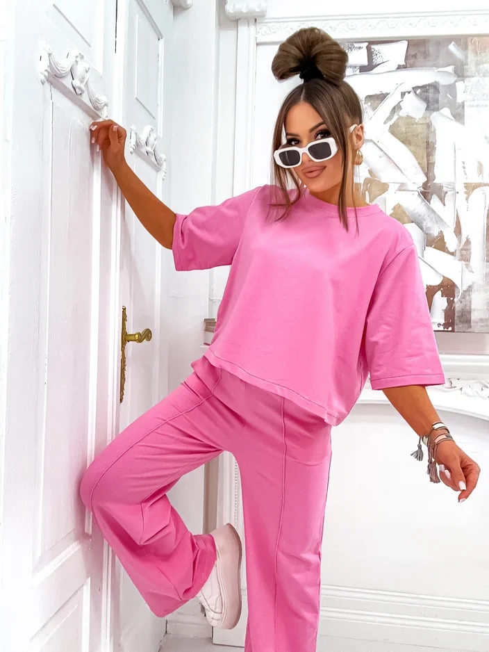 Resti Women's cotton set with flared pants