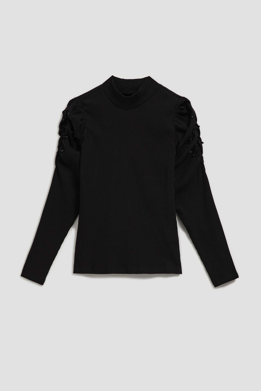 Puff sleeve blouse - black