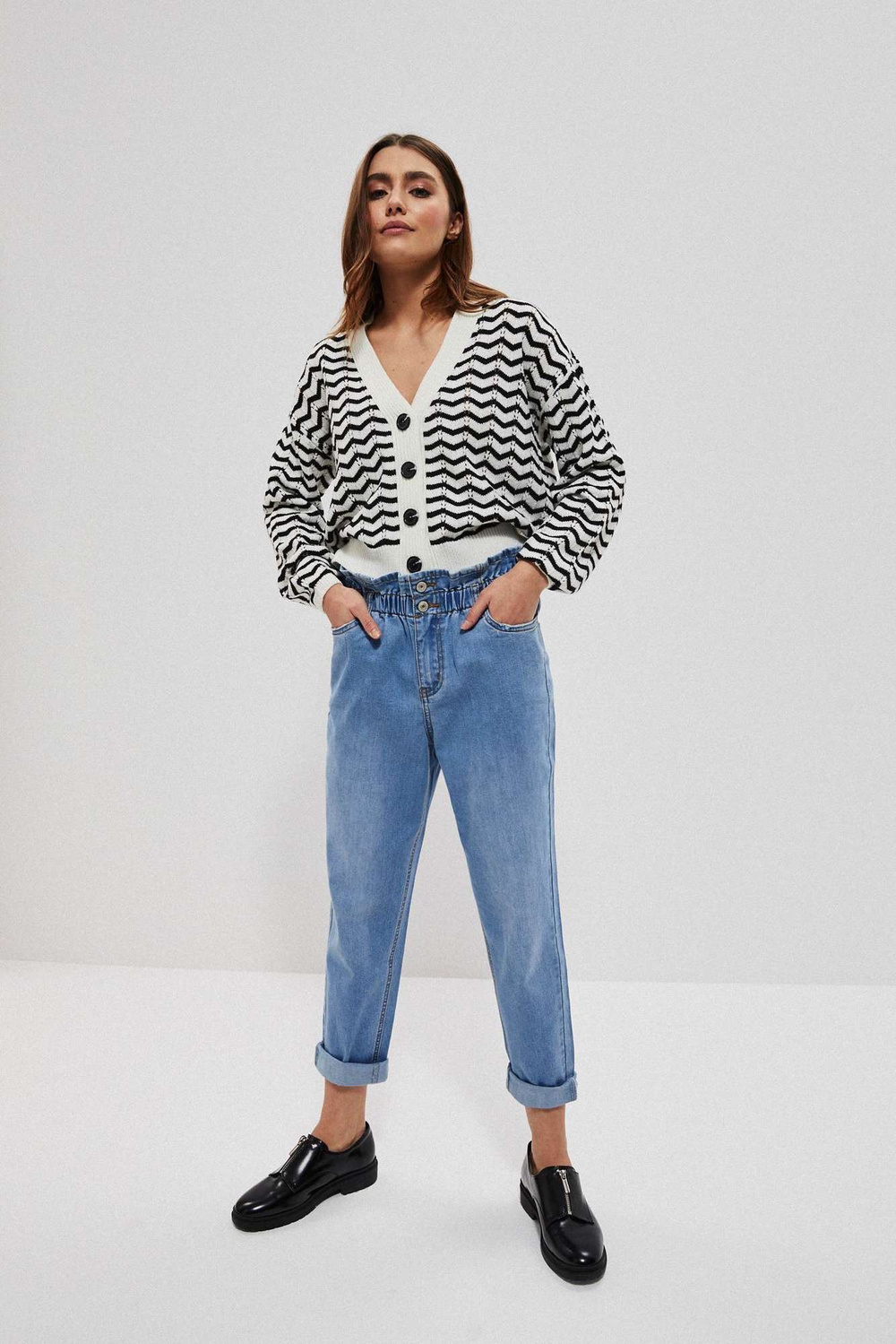 Marisse L-Je-3718 Blue Paperbag Jeans
