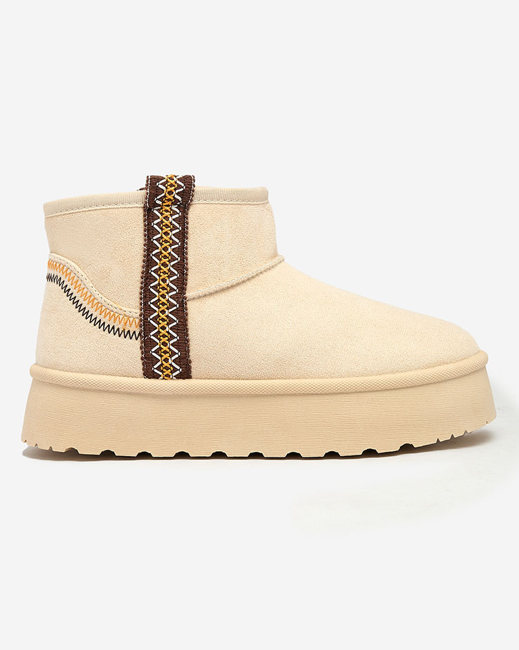 Resti Women's short boots a'la snow boots with ornament Erititta