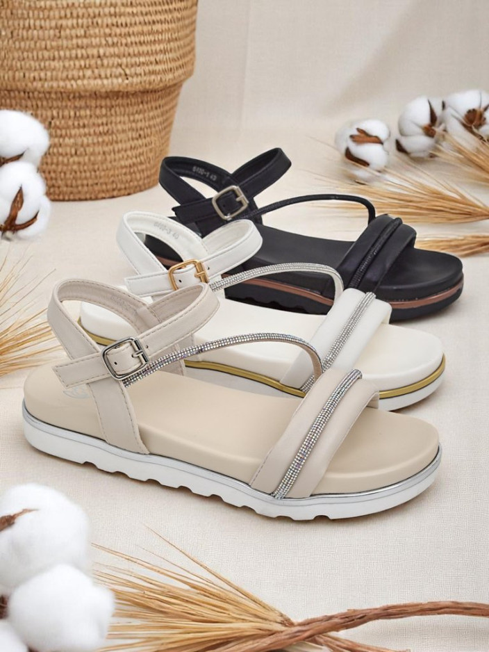 Resti Royal Fashion Women's Rhinestone Wedge Sandals Magnol