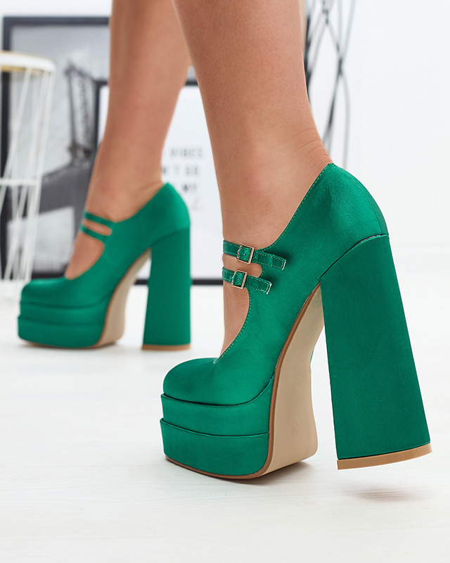 Resti Green women&#039;s high stiletto pumps Elika - Footwear