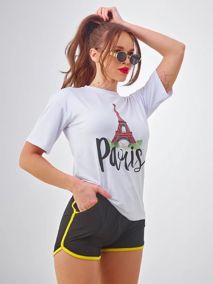 Resti Women's sports set with t-shirt and shorts Paris