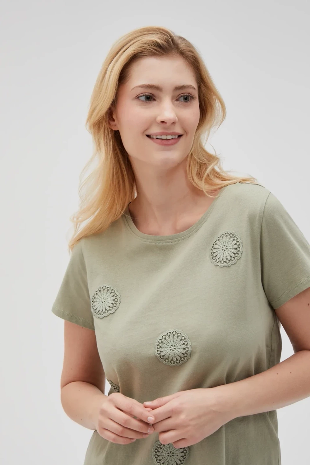 Marisse Women's T-Shirt L-Ts-4643 Olive