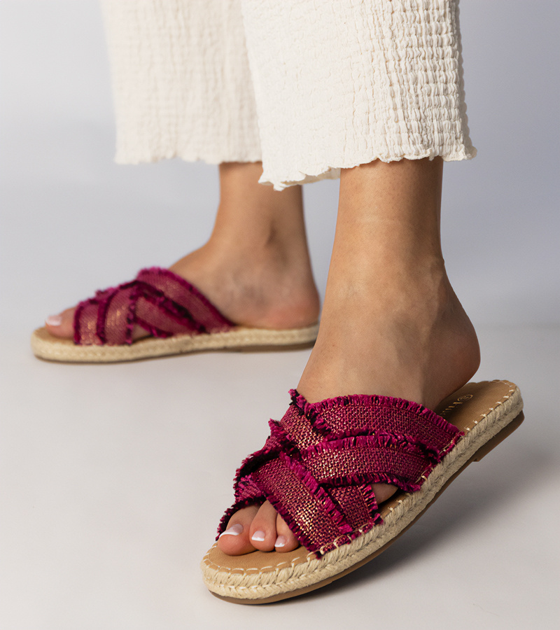 D/CEO Pink espadrille flip-flops Berunda