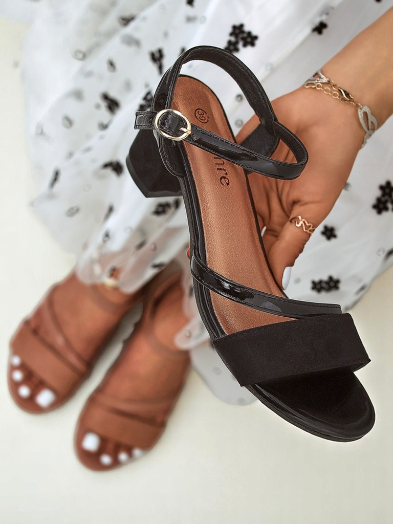 Resti Women&#039;s Patent Low Heel Sandals Grace Gloss