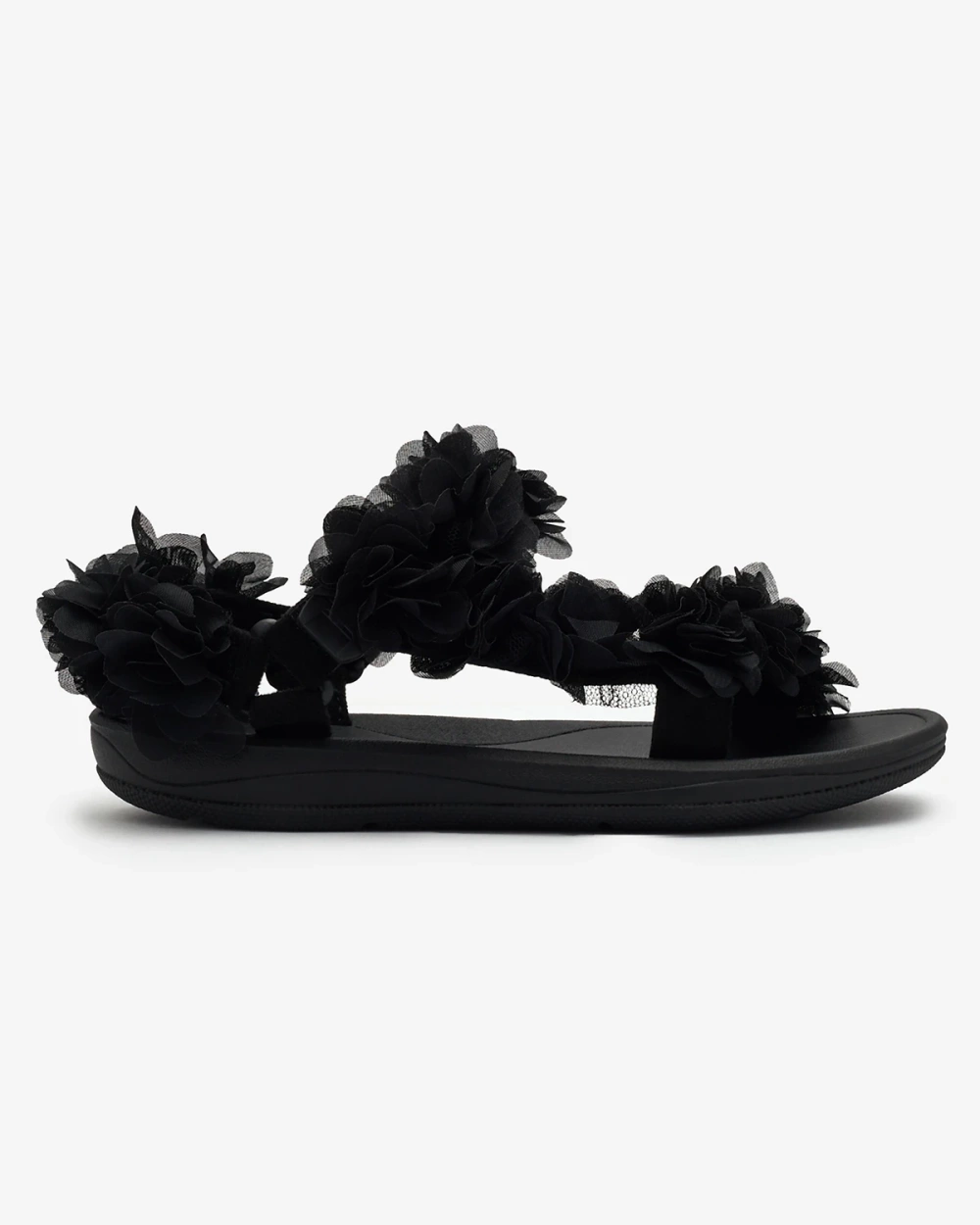Resti Black women&#039;s sandals with flowers Alferroy
