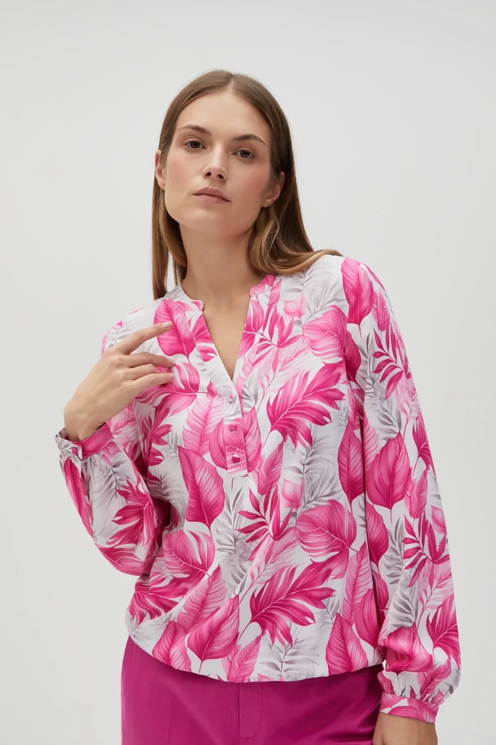 Marisse Women&#039;s Shirt L-Ko-4604 Fuchsia