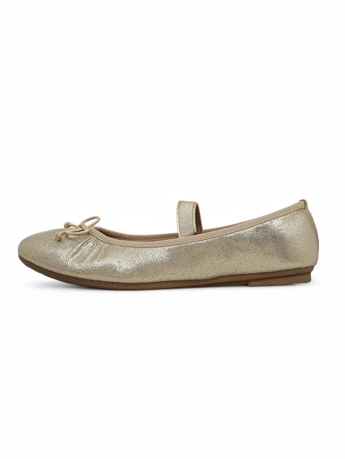 Resti Shiny women&#039;s ballet flats with a bow and elastic Safte