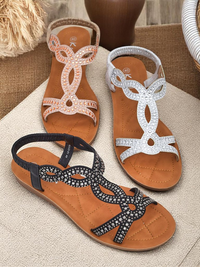 Resti Lola Grace Women's Royal Fashion Sandals with Decorative Straps