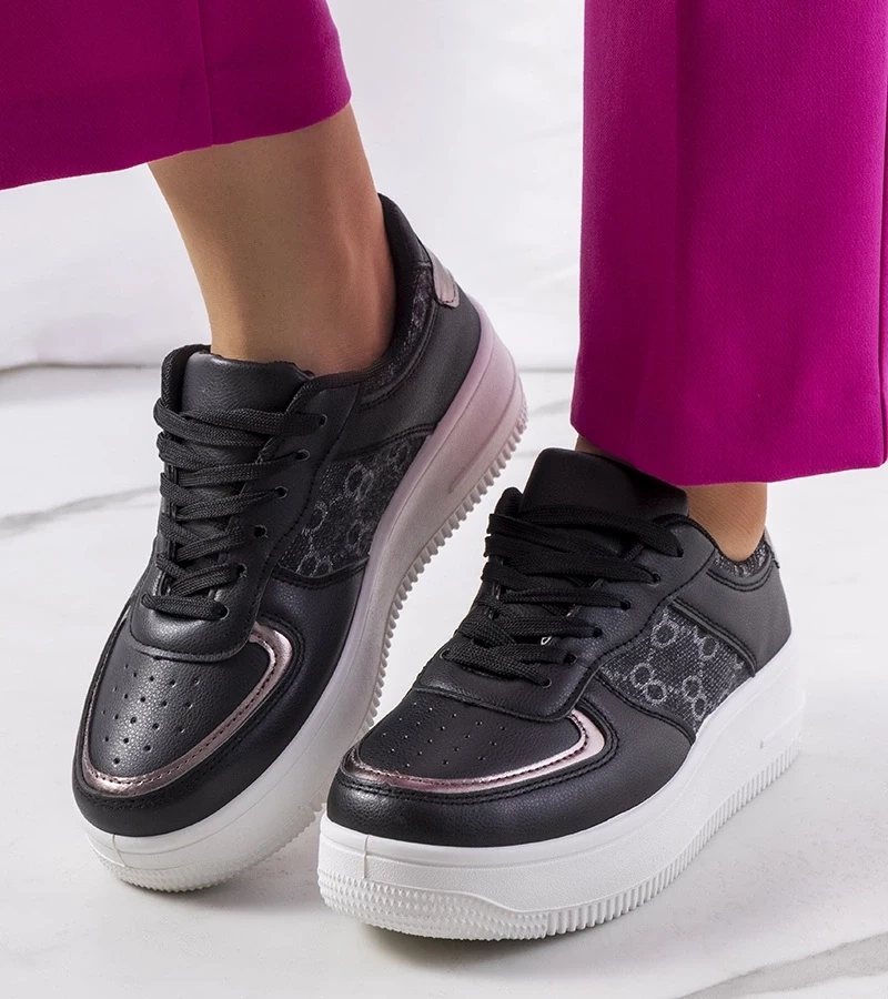 Gemre Adidași negri Luzia pentru femei