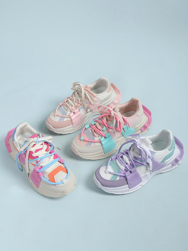Resti Women's sports sneakers with rubber inserts Bubble