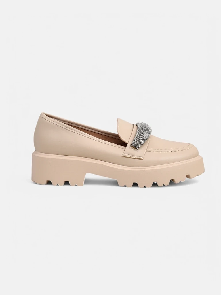 Resti Women's moccasins with zircons Emerne