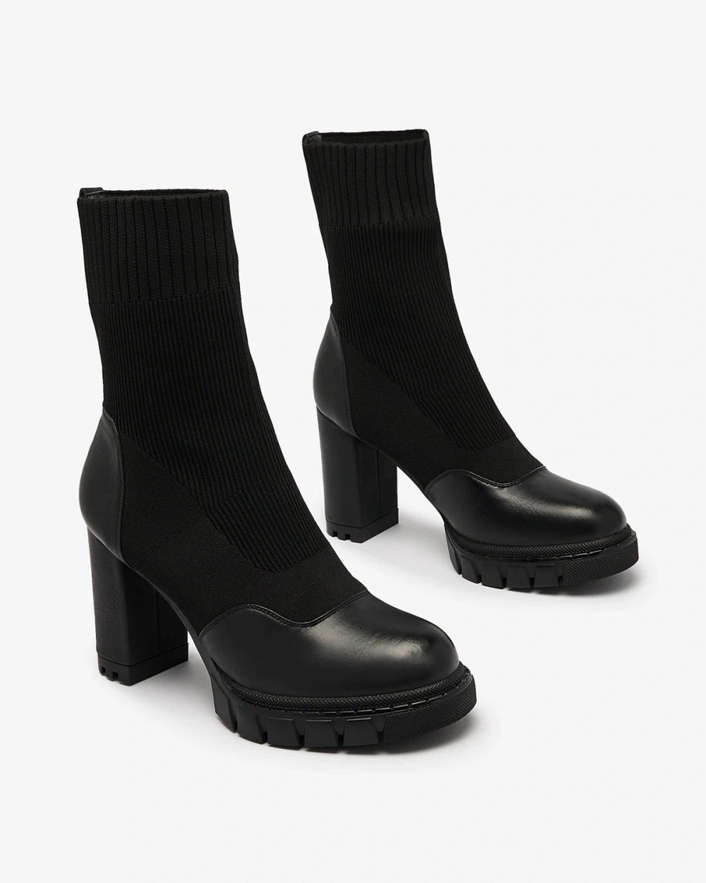 Resti Black Women&#039;s Higher Heel Flexi Booties