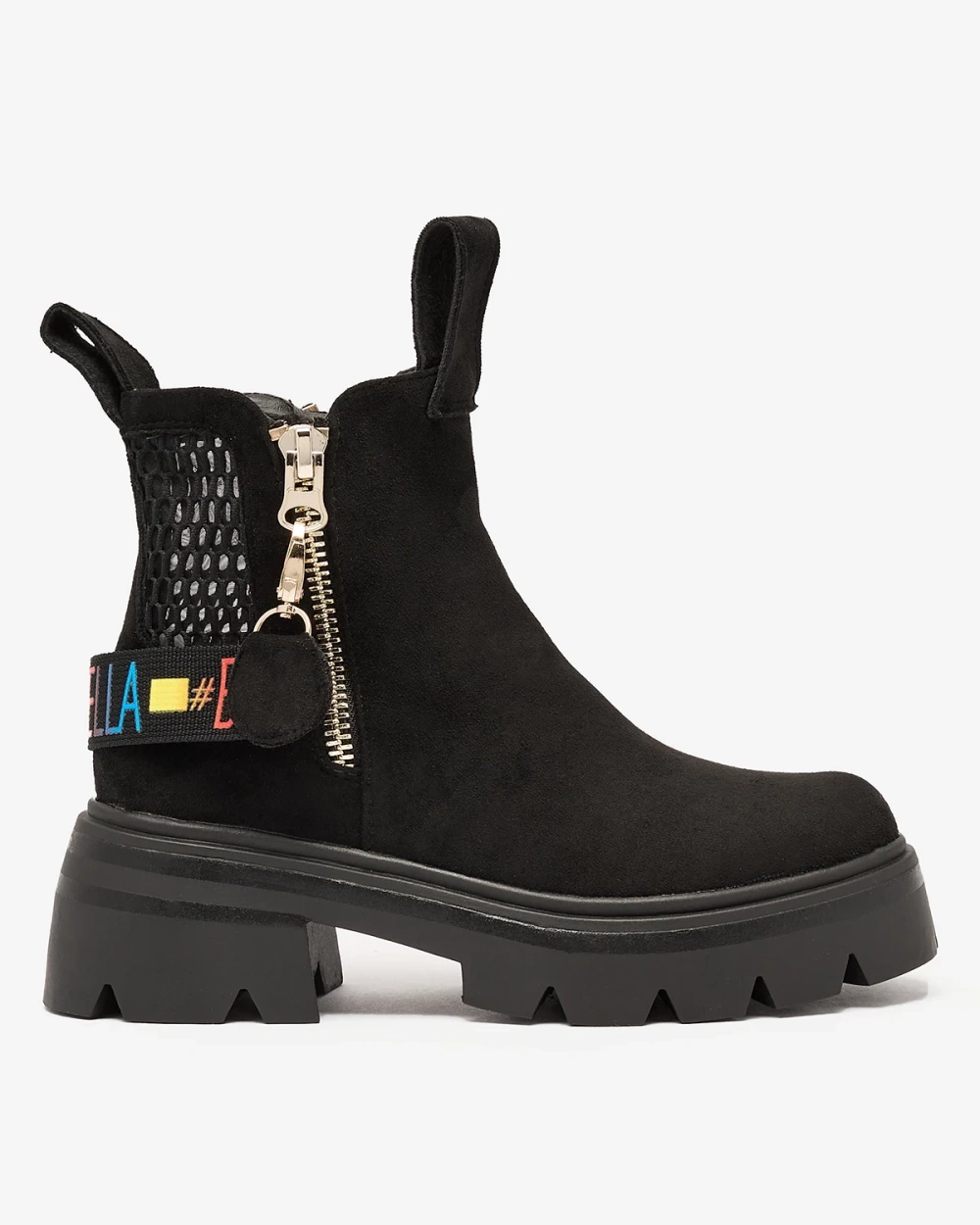 Resti Eco suede women&#039;s boots in black Refaset