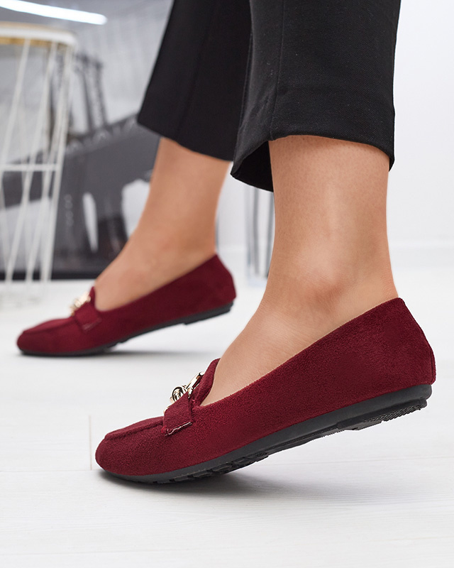 Resti Eco-suede burgundy moccasins Brussi - Footwear