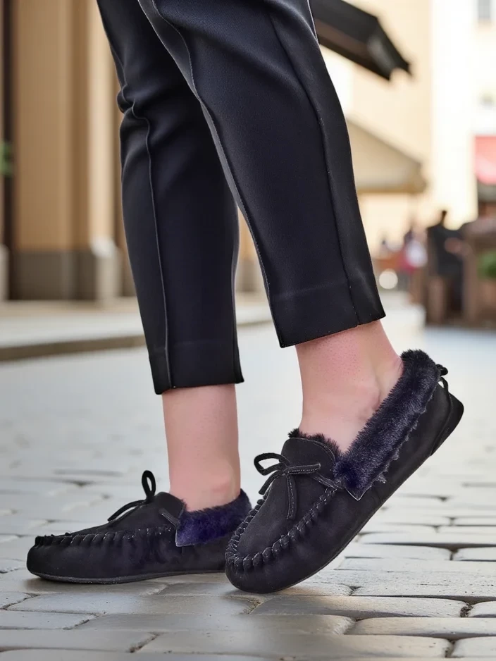 Resti Women's moccasins with fur Ahtikes