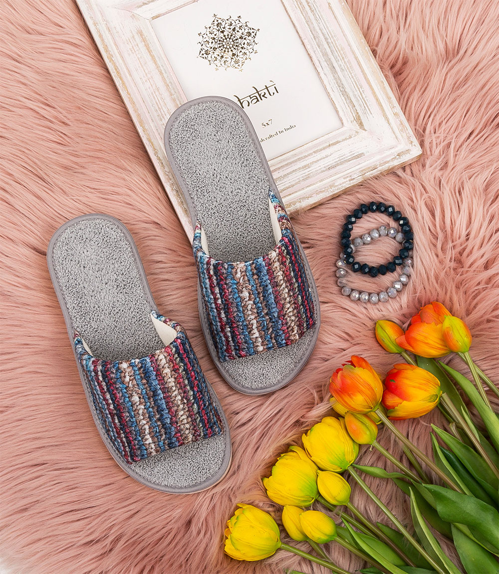 Дамски чехли Natural Style NS-074 сиви